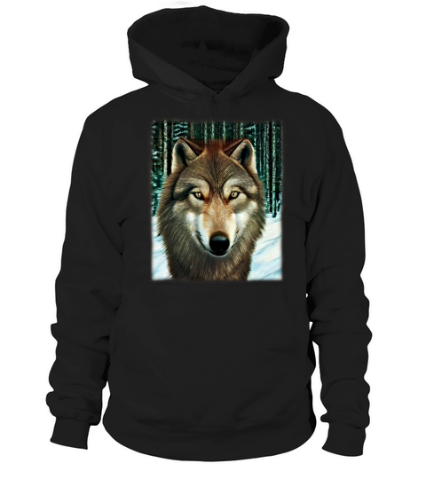Wolf artwork design predator face imprint Hoodie Unisex