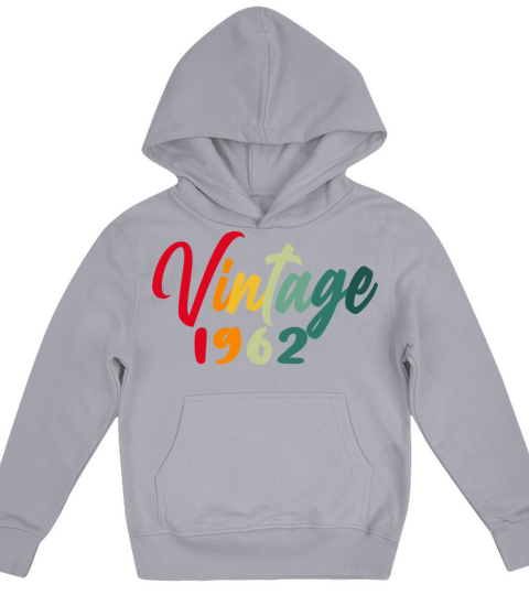 1962 vintage vintage retro birthday gift Kids Hoodie