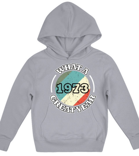 50th birthday vintage 1973 what a great year 1973 Kids Hoodie