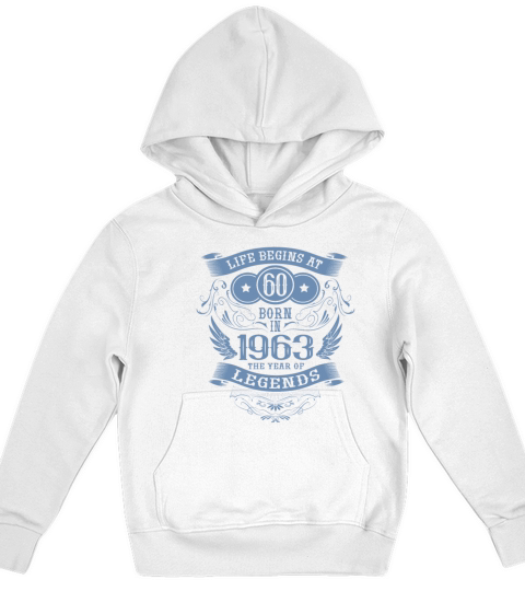 60th Birthday Gifts Vintage 1963 Vintage Sayings Kids Hoodie