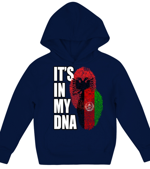 Albanian And Afghanistan Mix Heritage DNA Flag Kids Hoodie