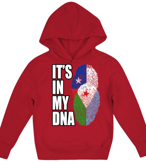 Djiboutian And Chilean Mix Heritage DNA Flag Kids Hoodie