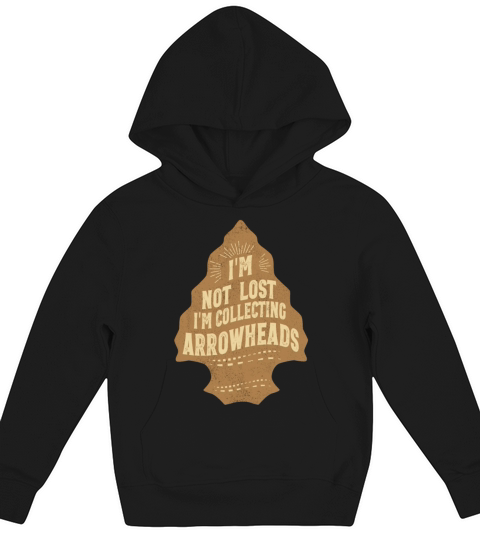 Funny Arrowhead Collecting Vintage Look Gifts Kids Hoodie