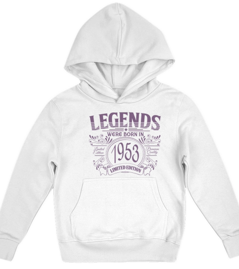 Legends were born in 1953 vintage birthday design Kids Hoodie