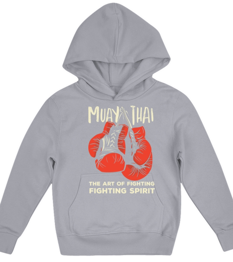 Muay Thai Vintage Retro Art Of Fighting Kickboxing Kids Hoodie