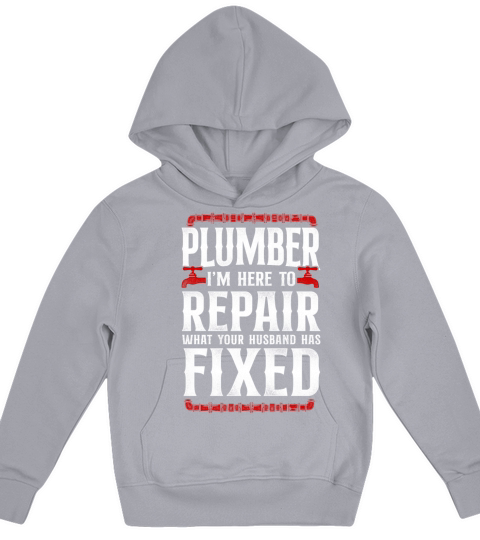 Plumbing Plumber Vintage Plumber Kids Hoodie