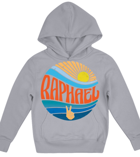 Raphael Shirt Vintage Sunset Raphael Groovy Tie Kids Hoodie