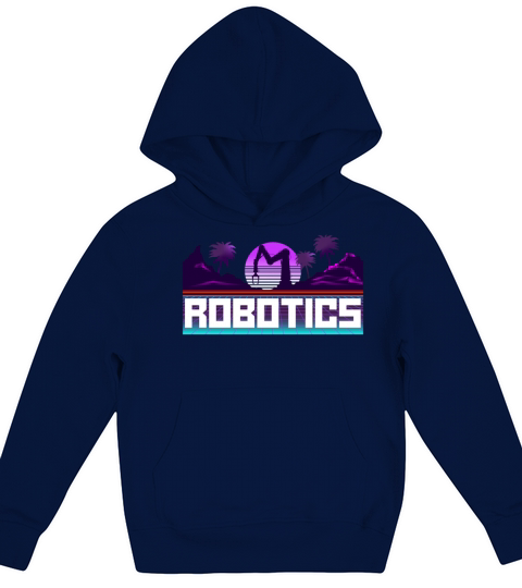 Robot Robotics Engineer Retro Kids Hoodie