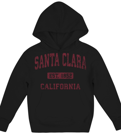 Santa Clara California Ca Vintage Athletic Sports Kids Hoodie