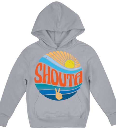 Shouta Shirt Vintage Sunset Shouta Groovy Tie Dye Kids Hoodie