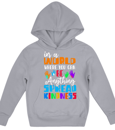 Spread Kindness No Bullying Motivational Funny Kids Hoodie