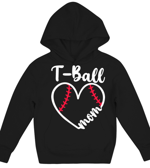 Tball Parent Player T-Ball Mom Kids Hoodie