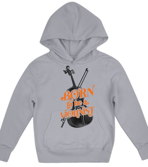 Violin Violinist Vintage Born To Kids Hoodie