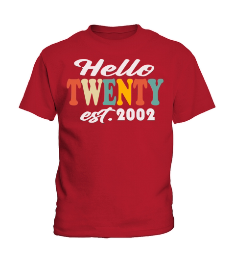 2002 Vintage Born Retro Birthday Gift Kids T-Shirt