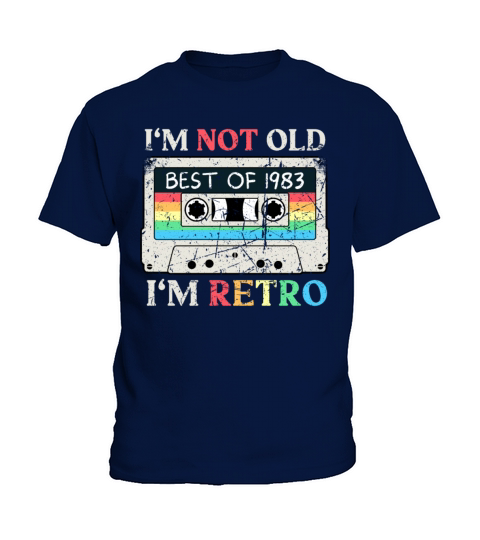 40 Years Vintage 1983 Retro 40th Birthday Kids T-Shirt