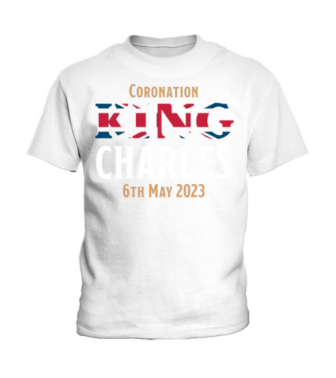 Coronation King Charles III 6th May 2023 Kids T-Shirt