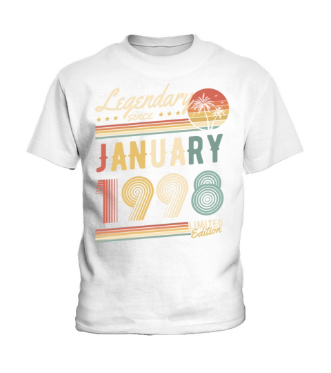 Legendary Since January 1998 Limited Edition Kids T-Shirt