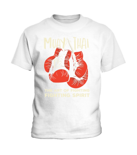 Muay Thai Vintage Retro Art Of Fighting Kickboxing Kids T-Shirt