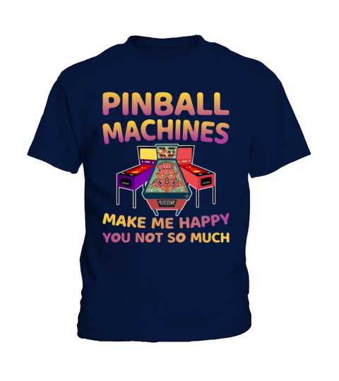 Pinball Arcade Lifestyle Vintage Retro Game Lovers Kids T-Shirt