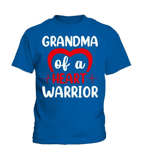 Proud Grandma of a Heart Warrior CHD Awareness Kids T-Shirt