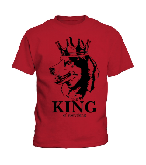 Siberian Husky dog King of everything quote Kids T-Shirt