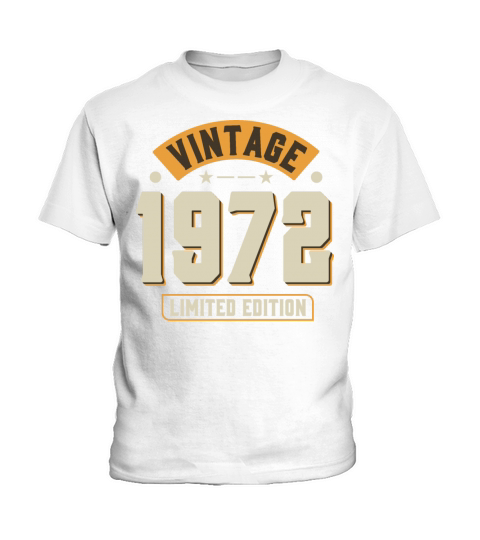 Vintage 1972 50th Birthday Fiftieth Gift Kids T-Shirt
