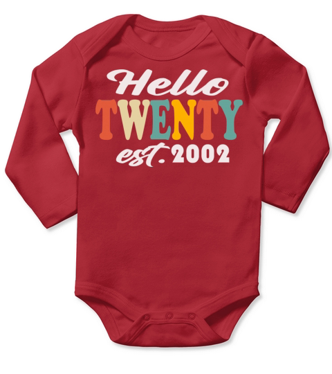 2002 Vintage Born Retro Birthday Gift Long Sleeve Baby One-Piece