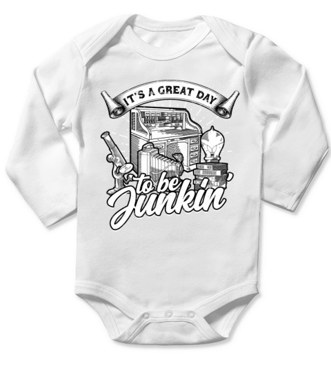 Antiques Thrifting Antiquing Collector Collecting Long Sleeve Baby One-Piece