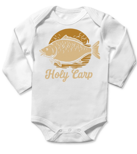 Carp Fishing For Fishers Funny Quote Fisherman Long Sleeve Baby One-Piece