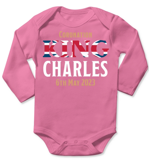 Coronation King Charles III 6th May 2023 Long Sleeve Baby One-Piece