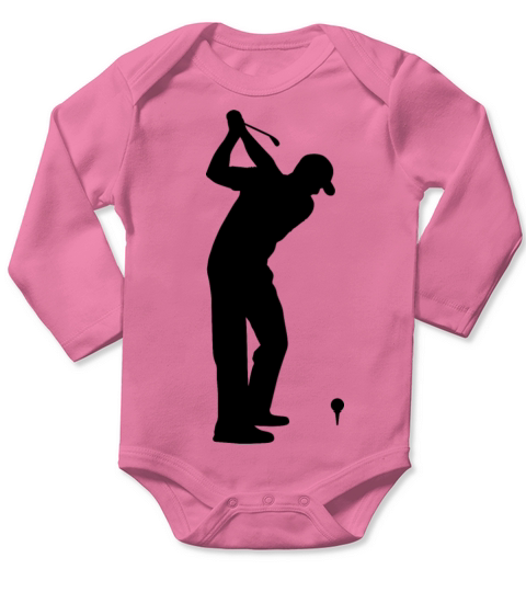 Golf Player Golfer Sports Game Long Sleeve Baby One-Piece