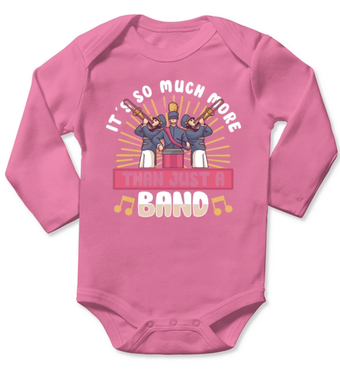 Marching Band Clarinetist School Rehearsal Music Long Sleeve Baby One-Piece