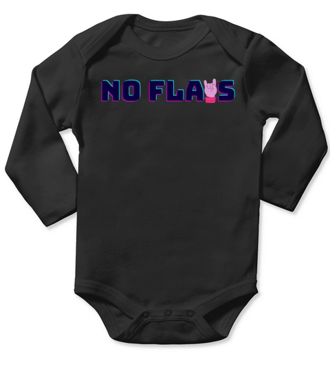 No Flaws Classic T Shirt Long Sleeve Baby One-Piece