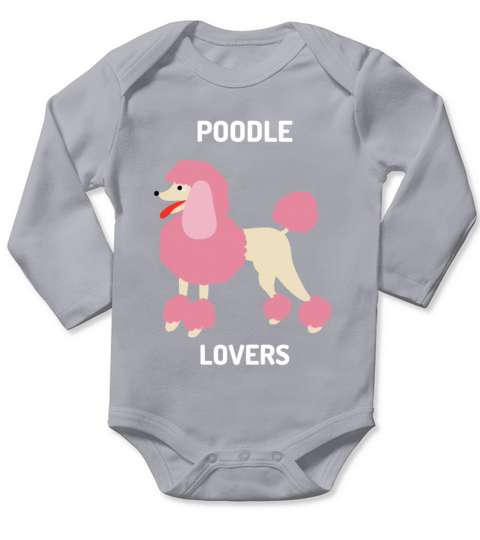 Poodle Lovers Pet Dog Long Sleeve Baby One-Piece