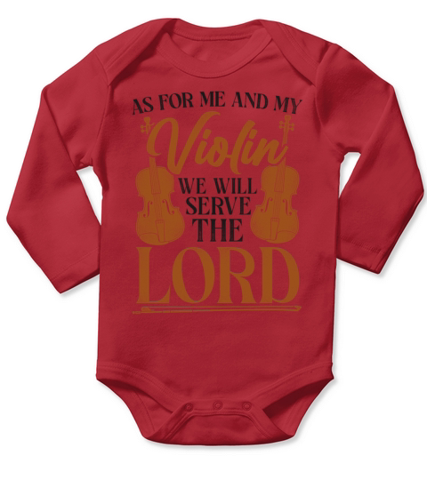 Violin Violinist Jesus Faith Long Sleeve Baby One-Piece