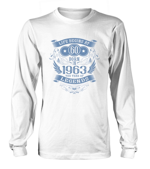 60th Birthday Gifts Vintage 1963 Vintage Sayings Long sleeved Unisex