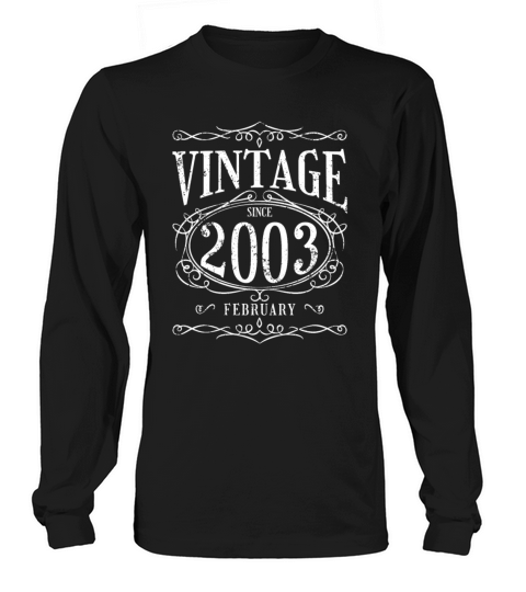 Birthday - Vintage since February 2003 Long sleeved Unisex