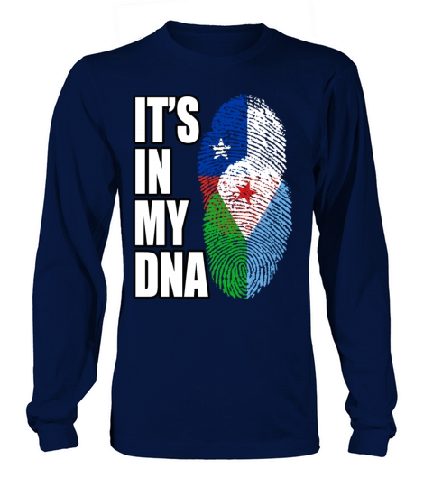 Djiboutian And Chilean Mix Heritage DNA Flag Long sleeved Unisex