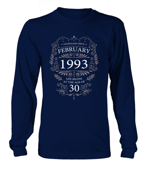 Legendary since February 1993 Vintage birthday 30 Long sleeved Unisex