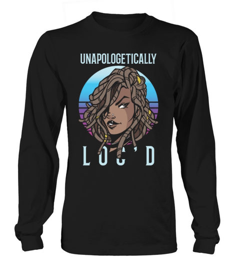 Locd Up Afro Hair Black American African Girl Long sleeved Unisex