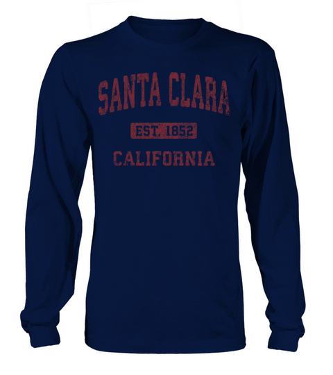 Santa Clara California Ca Vintage Athletic Sports Long sleeved Unisex