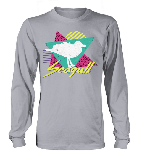 Vintage Retro 80S Or 90S Seagull Long sleeved Unisex