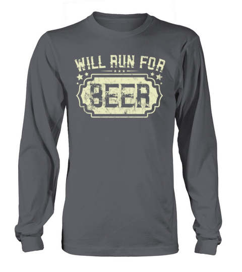 Will Run For Beer Funny Runners Long sleeved Unisex