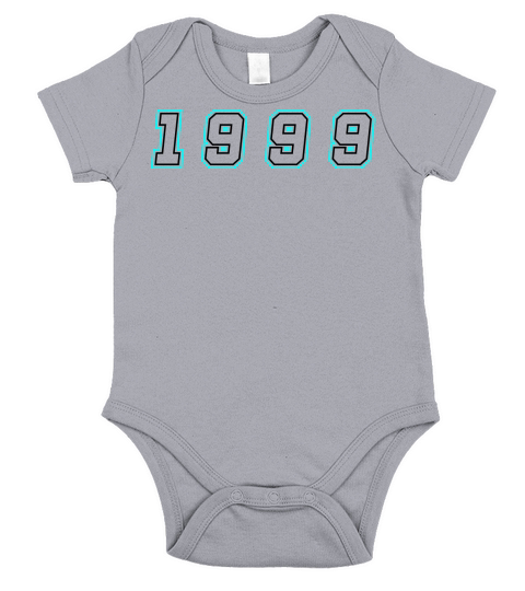 1999 Year Number Short Sleeve Baby One-Piece
