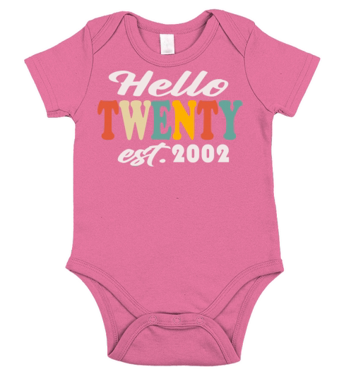 2002 Vintage Born Retro Birthday Gift Short Sleeve Baby One-Piece