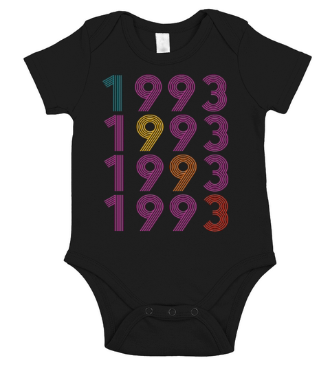 30th birthday vintage 1993 retro vintage style Short Sleeve Baby One-Piece