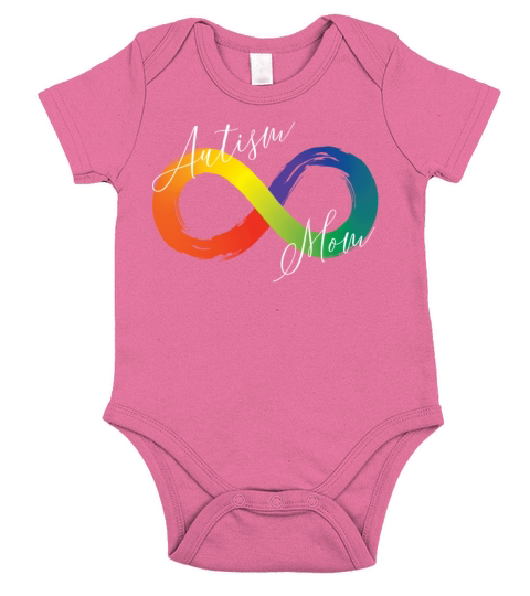 Autism Mom Infinity Symbol Spectrum Autism Short Sleeve Baby One-Piece
