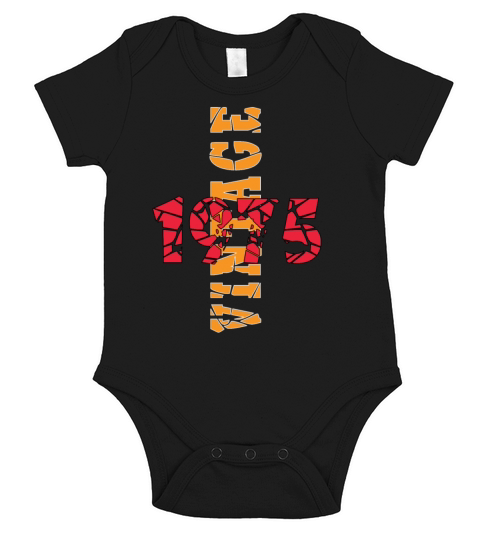 Awesome Since 1975 Birthday Short Sleeve Baby One-Piece