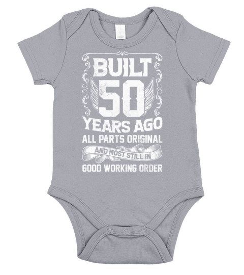 Built 50 Years Ago - All Parts Original Outfit 50t Short Sleeve Baby One-Piece