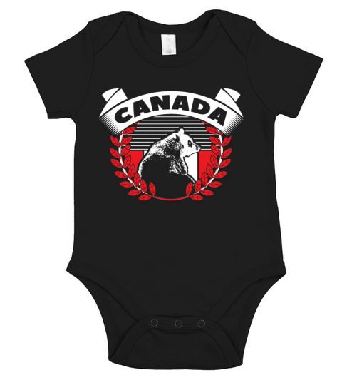 Canada Maple State Short Sleeve Baby One-Piece